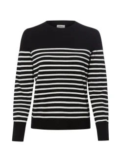 s.Oliver Damen Pullover in schwarz weiß - Ärmel: langarm