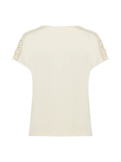 s.Oliver Damen Shirt in sand - Ausschnitt: V-Ausschnitt