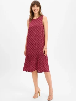 s.Oliver Damen Sommerkleid in bordeaux pink