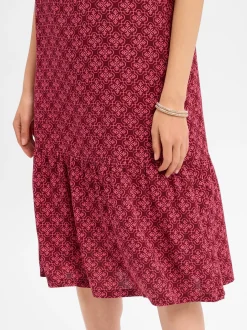 s.Oliver Damen Sommerkleid in bordeaux pink