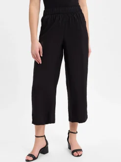 s.Oliver Damen Stoffhose in schwarz