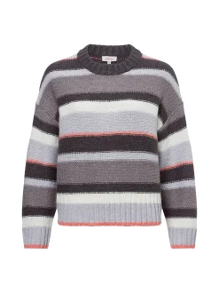 s.Oliver Damen Strickpullover in grau ecru