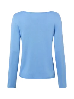 s.Oliver Damen Strickpullover in blau - Ärmel: langarm