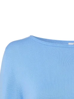 s.Oliver Damen Strickpullover in blau - Ärmel: langarm