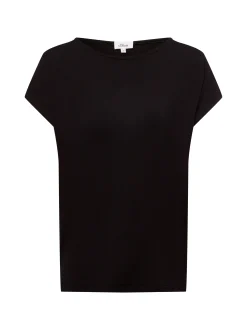 s.Oliver Damen T-Shirt in schwarz - Ausschnitt: Rundhals