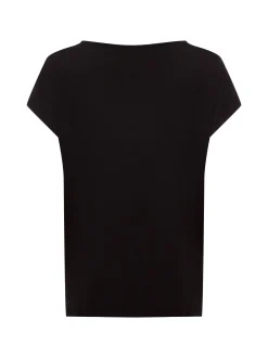 s.Oliver Damen T-Shirt in schwarz - Ausschnitt: Rundhals