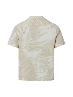 s.Oliver Herren Freizeithemd mit Leinenanteil in beige weiß