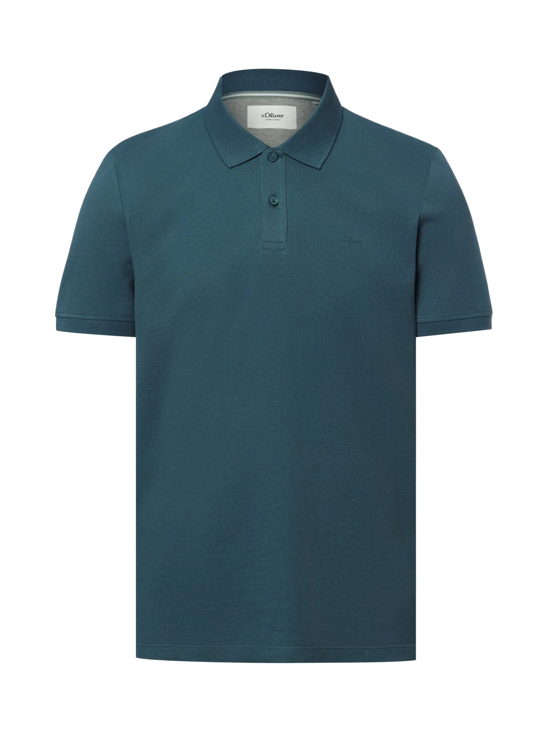 s.Oliver Herren Poloshirt in petrol - Ärmel: kurzarm