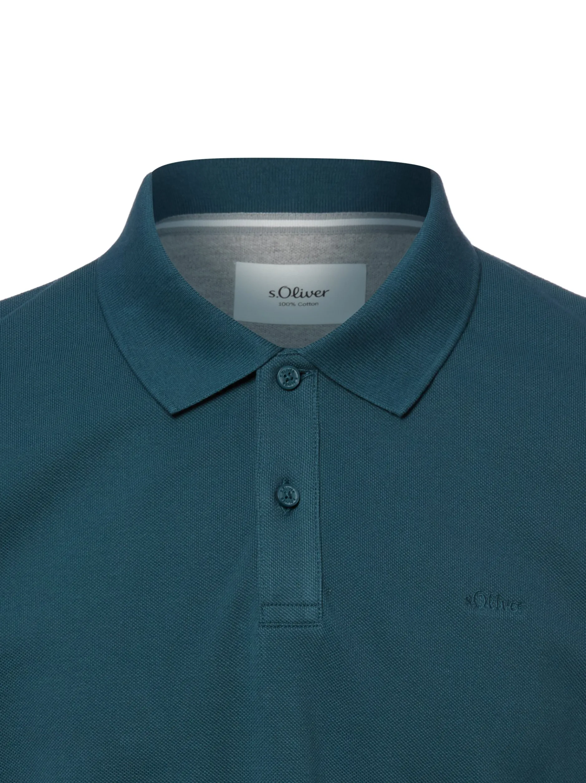 s.Oliver Herren Poloshirt in petrol - Ärmel: kurzarm