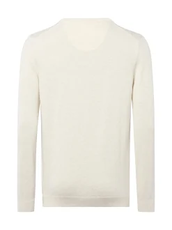 s.Oliver Herren Pullover in ecru - Ausschnitt: Rundhals