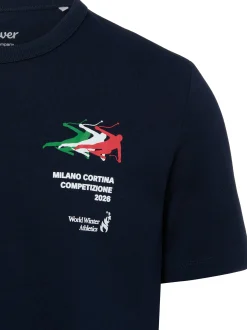 s.Oliver Herren T-Shirt in marine - Ausschnitt: Rundhals
