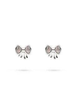 s.Oliver Mädchen Ohrstecker - Bow in silber