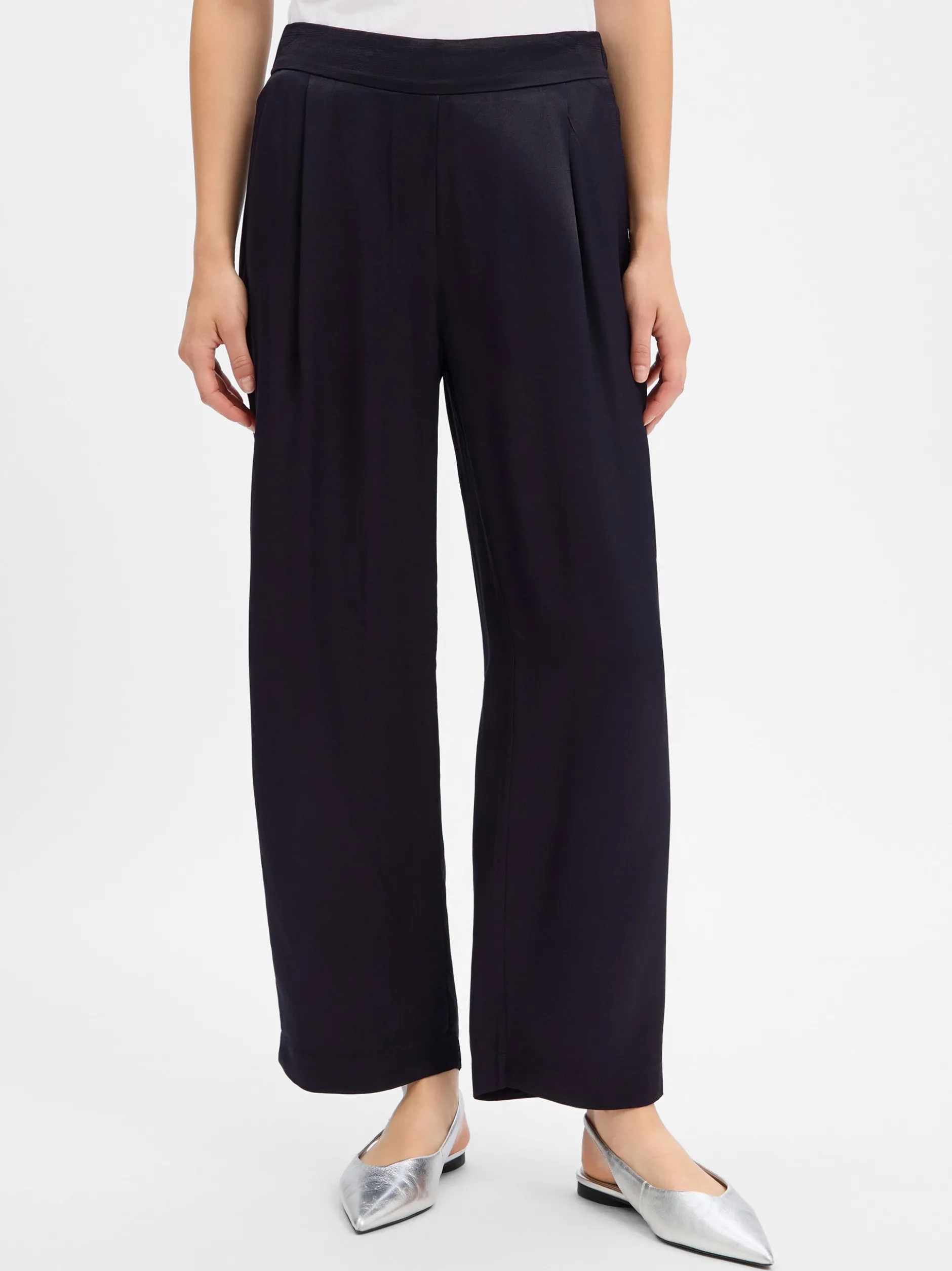 Someday Damen Bundfaltenhose - Cisilia pure in marine