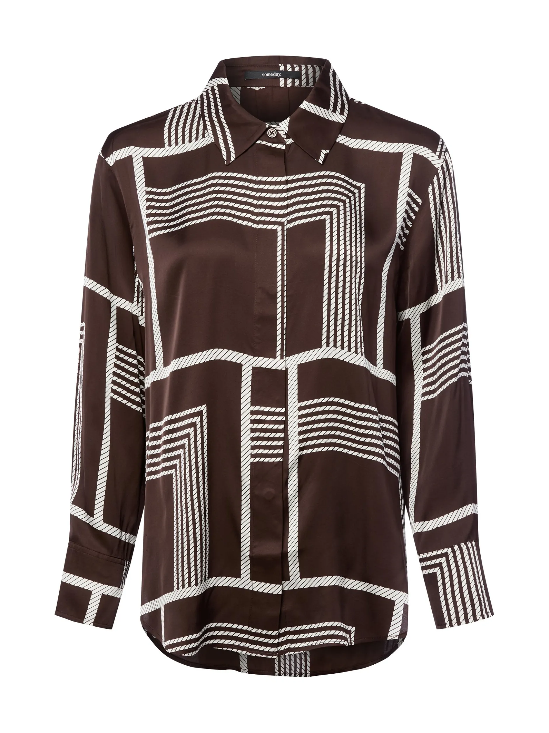 Someday Damen Hemdbluse - Zisi in schoko