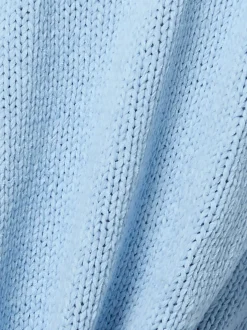 Someday Damen Strickshirt - Tavery Detail in hellblau