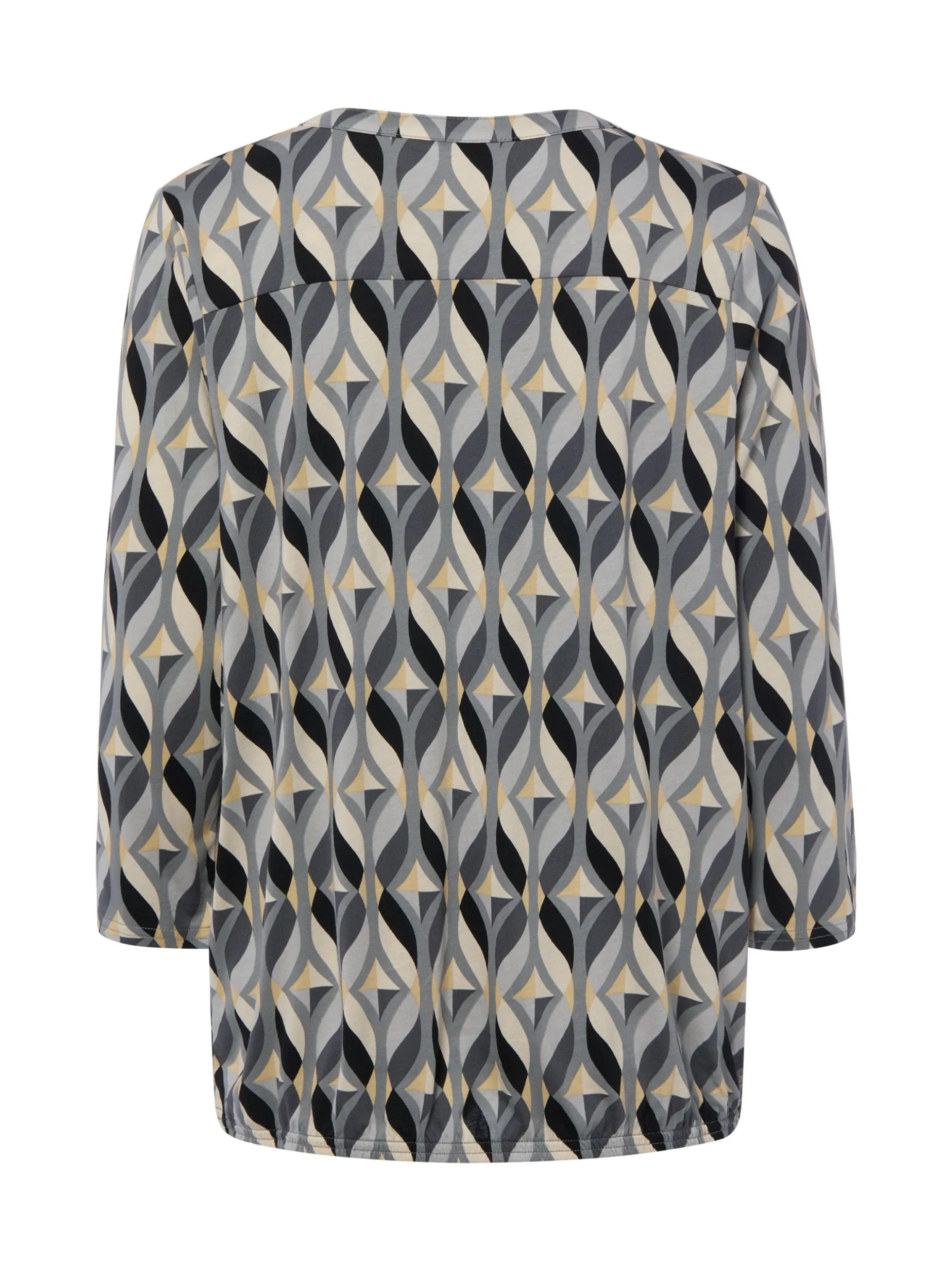 soyaconcept® Damen Blusenshirt in grau gelb