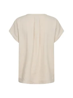 soyaconcept® Damen Blusenshirt mit Leinen-Anteil - SC-Ina in beige