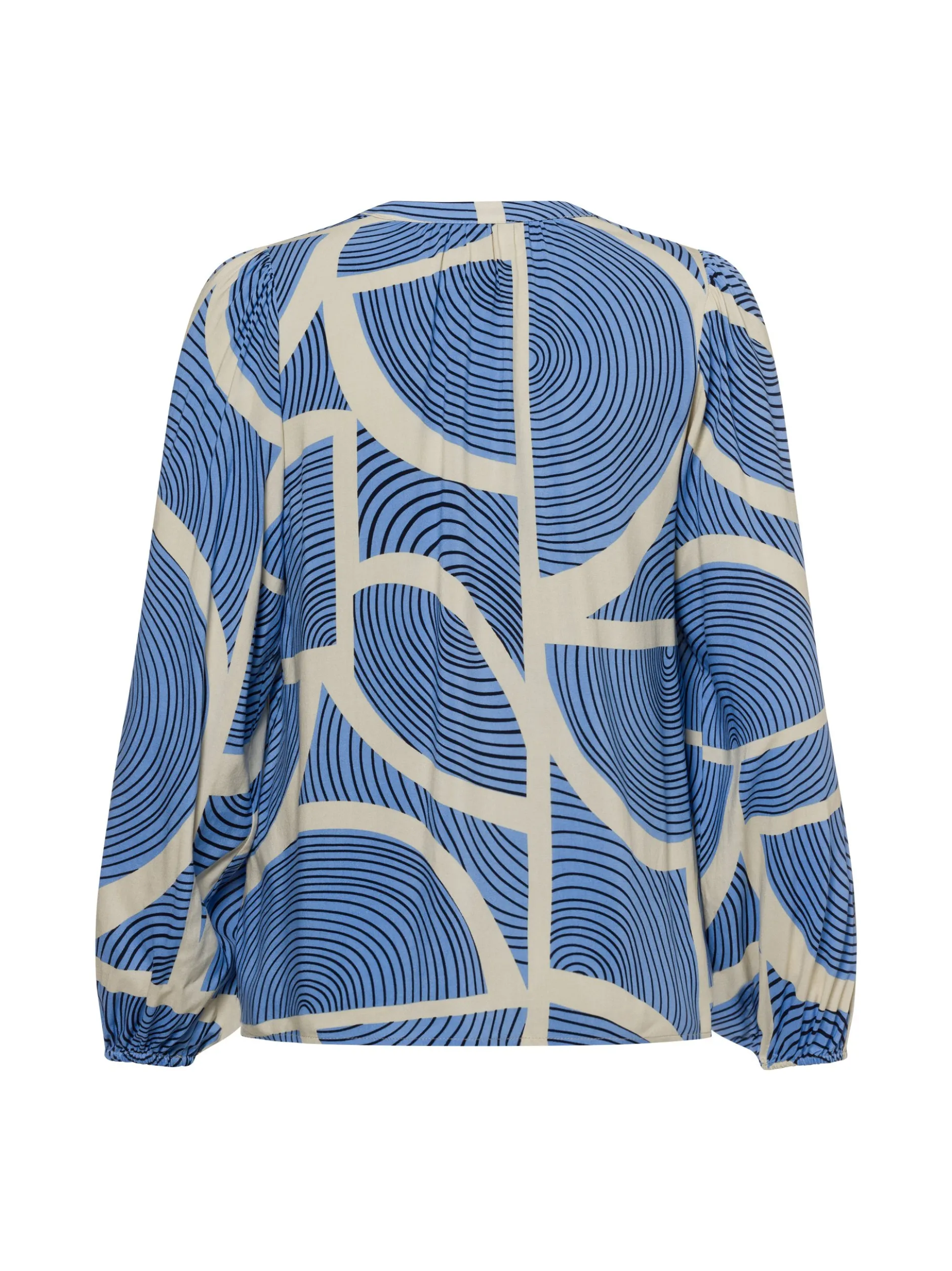 soyaconcept® Damen Bluse - SC-Olivera 1 in blau beige