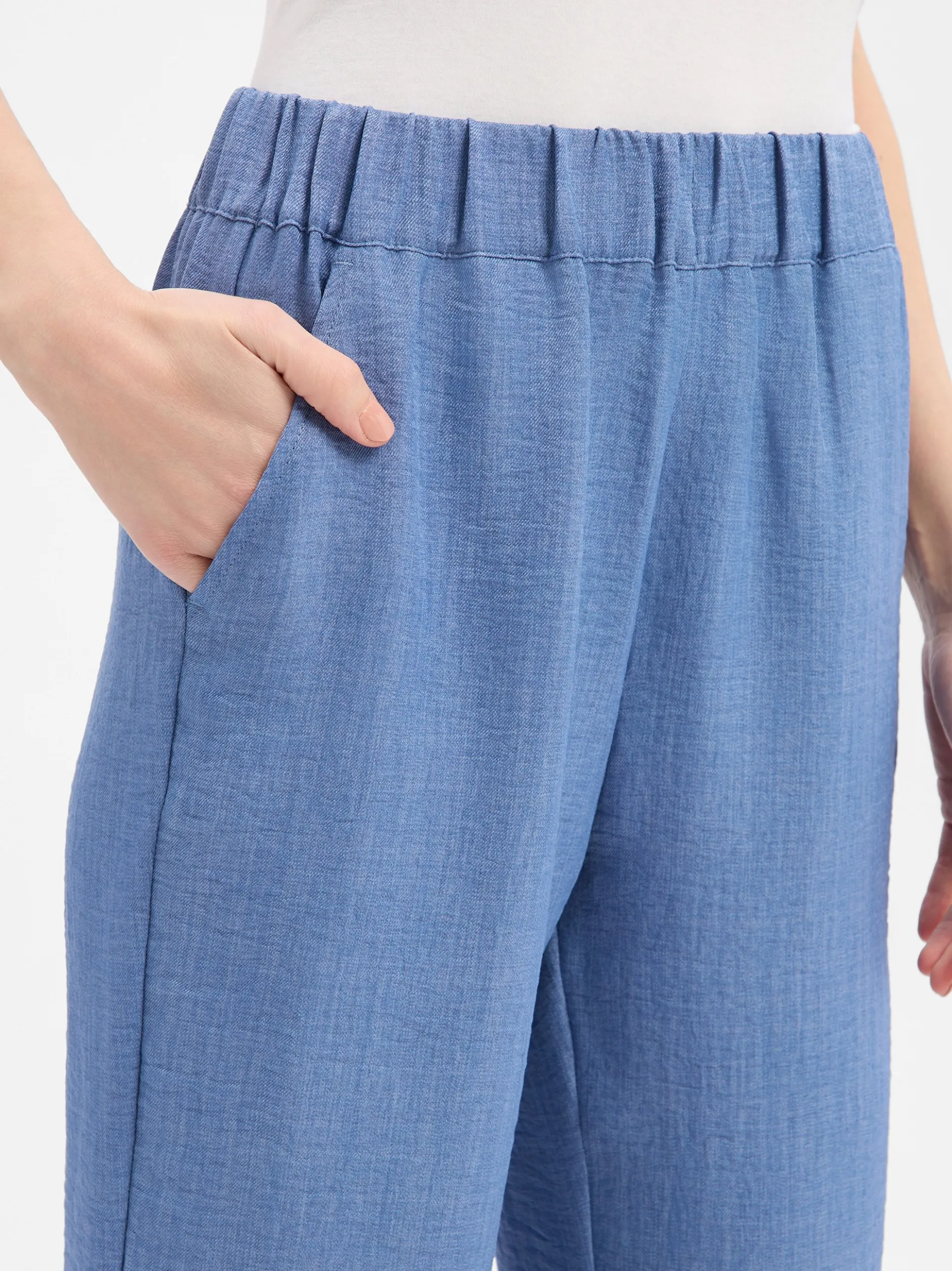 soyaconcept® Damen Hose - Charissa in blau - Länge: lang