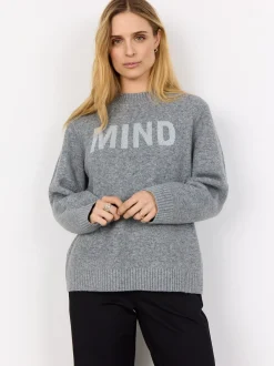soyaconcept® Damen Strickpullover - SC-Audrey in grau silber
