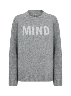 soyaconcept® Damen Strickpullover - SC-Audrey in grau silber