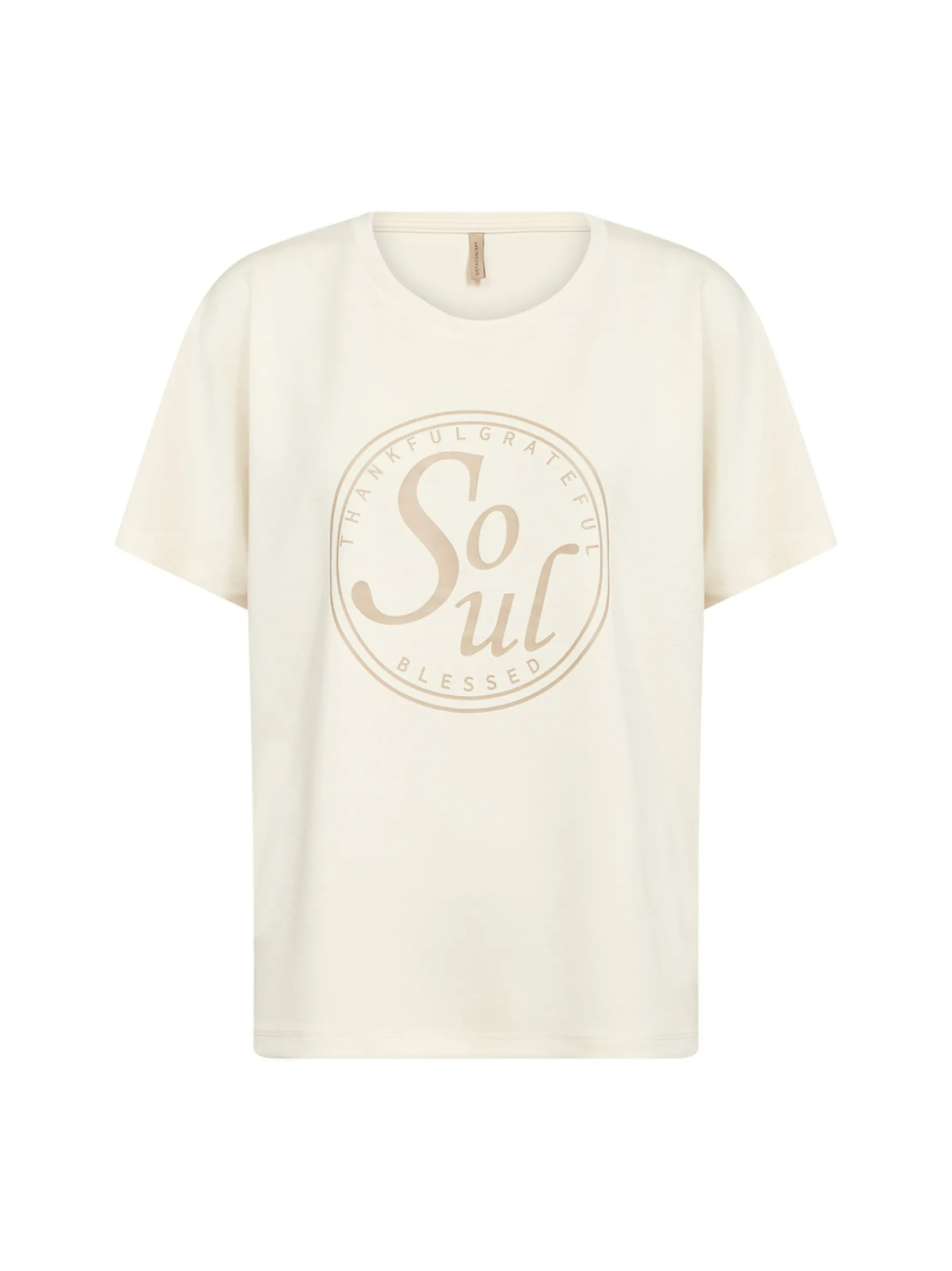soyaconcept® Damen T-Shirt in ecru - Ärmel: kurzarm