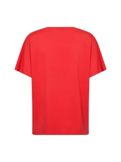 soyaconcept® Damen T-Shirt in rot - Ausschnitt: Rundhals