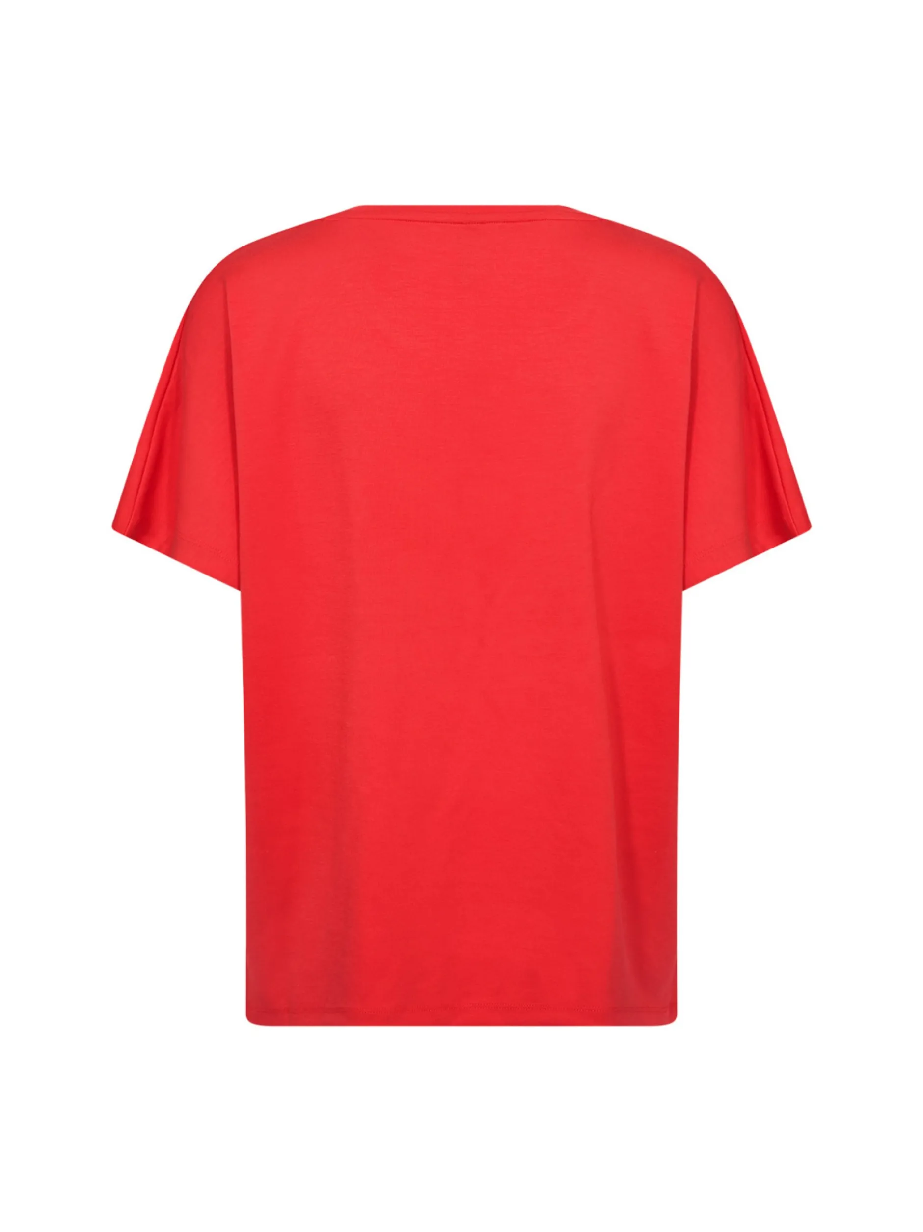 soyaconcept® Damen T-Shirt in rot - Ausschnitt: Rundhals