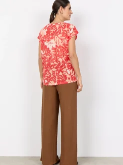 soyaconcept® Damen T-Shirt - SC-Aretha in rot aprikot