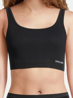 SPEIDEL Damen Bustier - 2er Pack Bio Cotton in schwarz