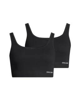 SPEIDEL Damen Bustier - 2er Pack Bio Cotton in schwarz