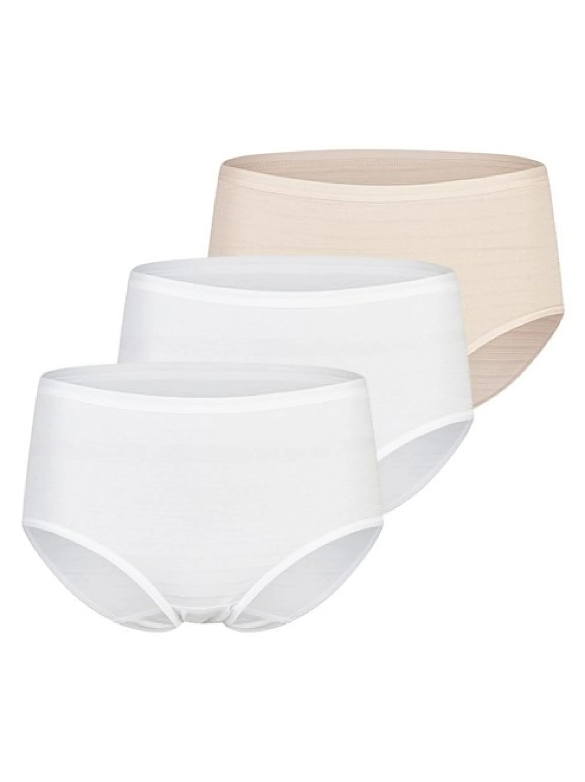 SPEIDEL Damen Midi Slip - 3er Pack Cotton & More in braun