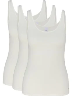 SPEIDEL Damen Unterhemd - 3er-Pack Bambus in beige weiß
