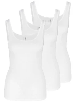 SPEIDEL Damen Unterhemd - 3er Pack bio.cotton in weiß