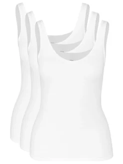 SPEIDEL Damen Unterhemd - 3er Pack Softfeeling in weiß