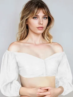 Spieth & Wenksy Damen Dirndlbluse - Germ in weiß