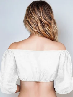Spieth & Wenksy Damen Dirndlbluse - Germ in weiß