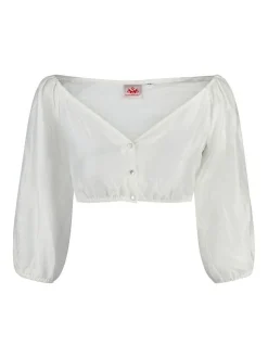 Spieth & Wenksy Damen Dirndlbluse - Germ in weiß