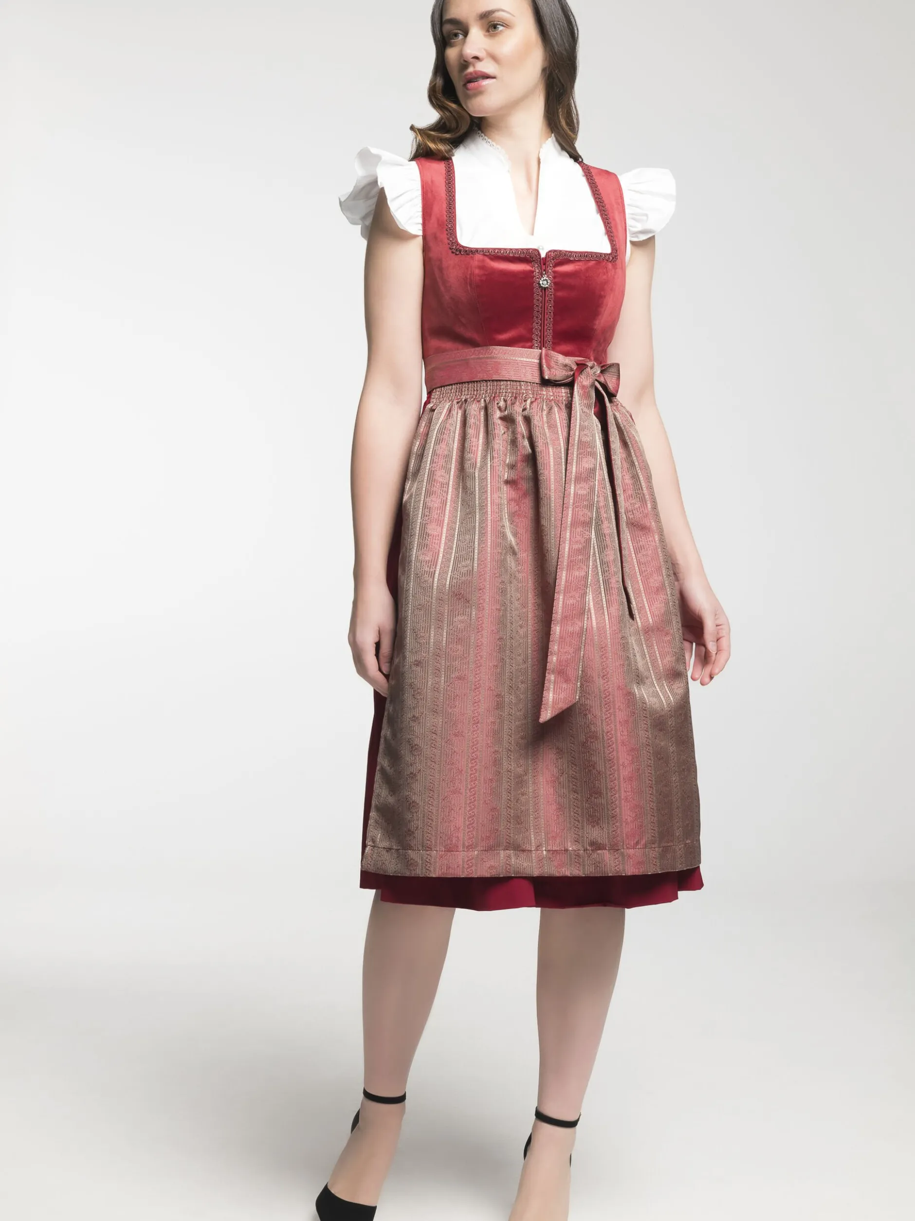 Spieth & Wenksy Damen Dirndl - Diandra in rot