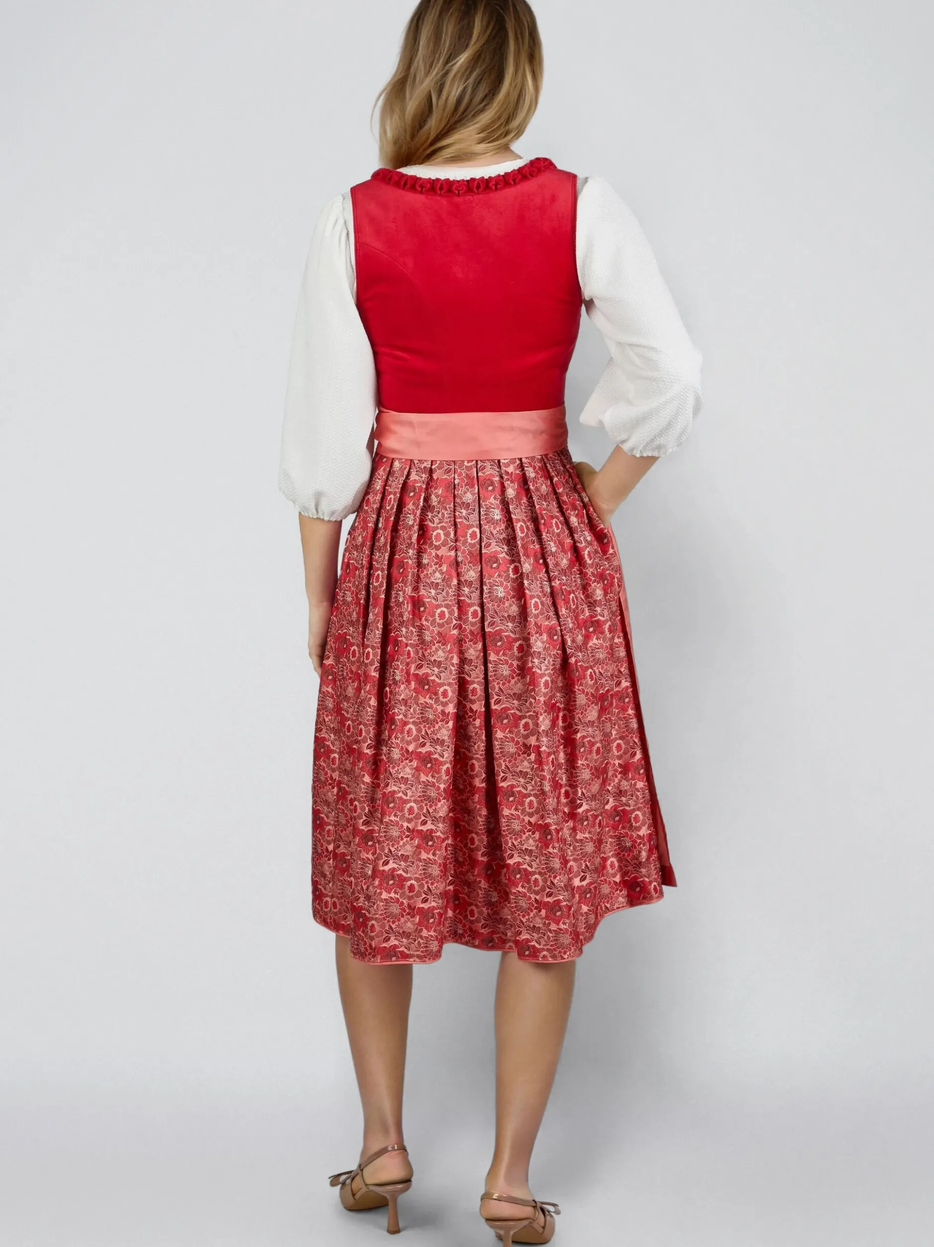 Spieth & Wenksy Damen Dirndl - Gloria in rot