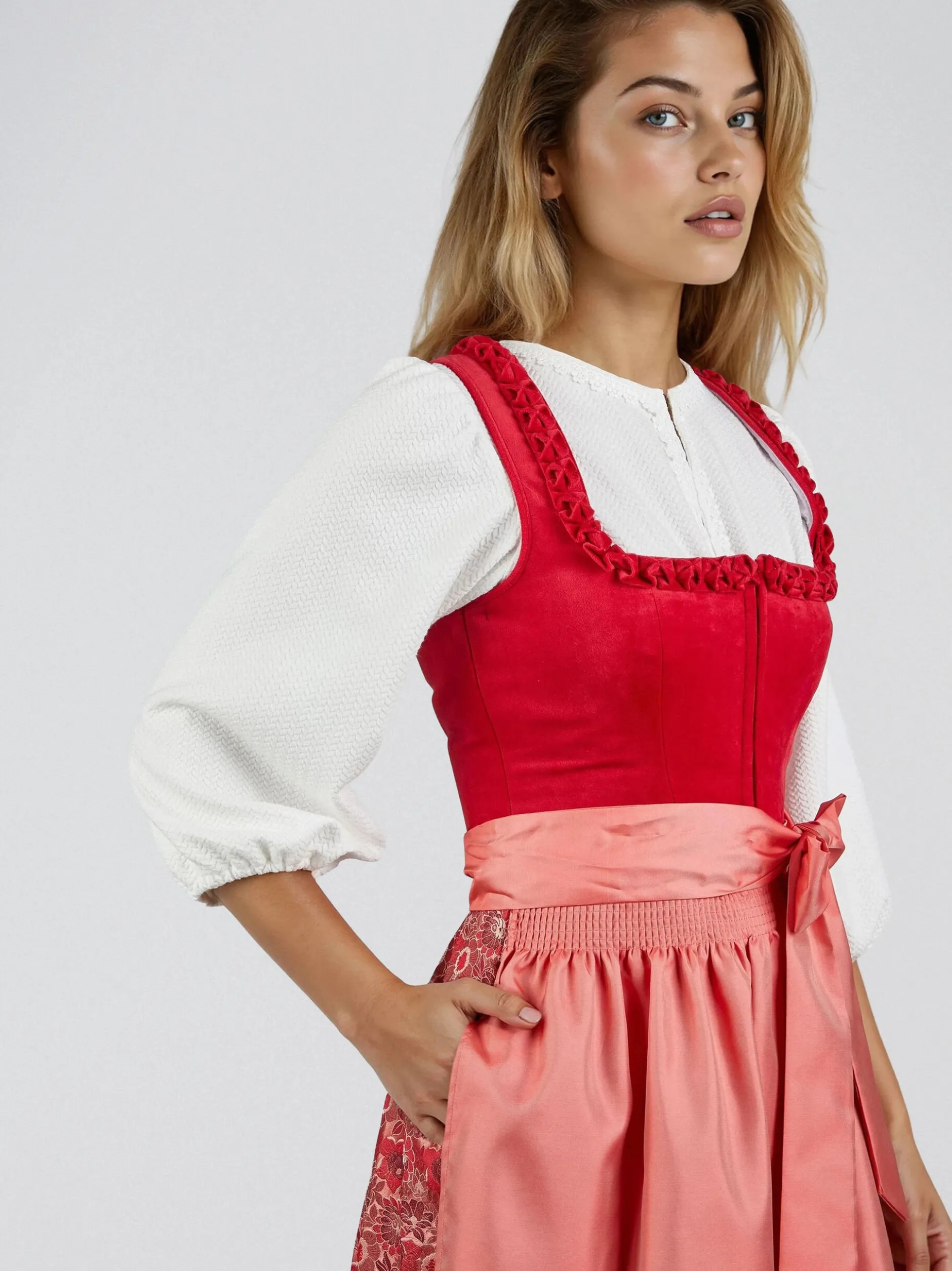 Spieth & Wenksy Damen Dirndl - Gloria in rot