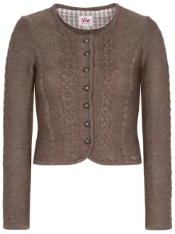 Spieth & Wenksy Damen Trachtenstrickjacke - Bonn in braun