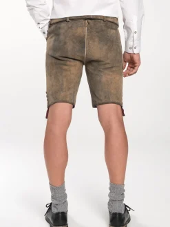 Spieth & Wenksy Herren Lederhosen - FCB Geisenfeld in braun