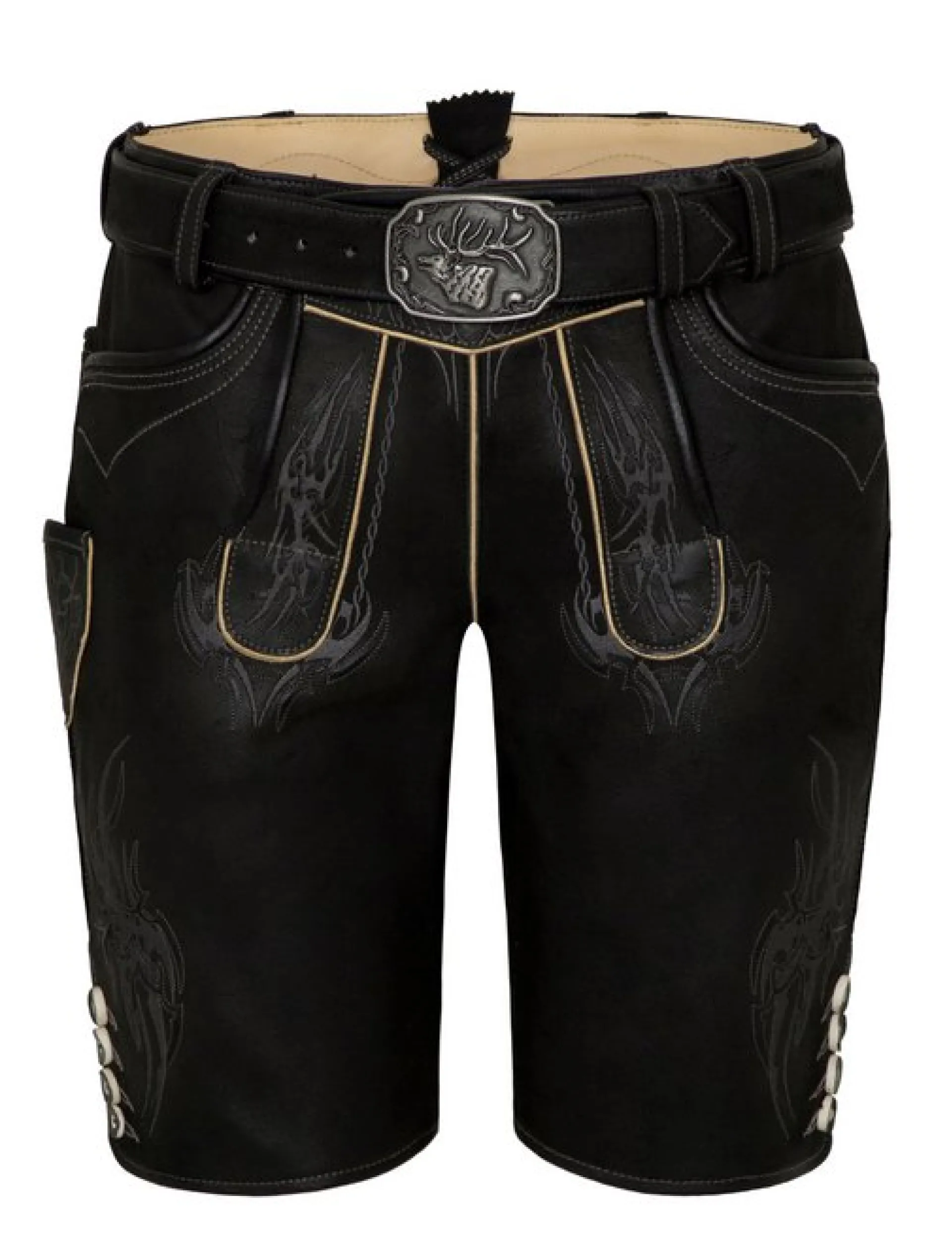 Spieth & Wenksy Herren Lederhose - Fulvier in schoko
