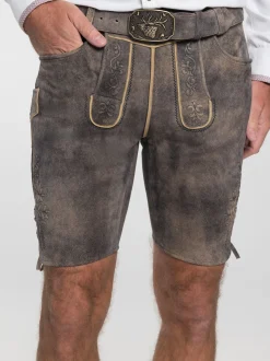 Spieth & Wenksy Herren Lederhose - Gottlieb in braun