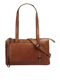Spikes & Sparrow Damen Handtasche in cognac