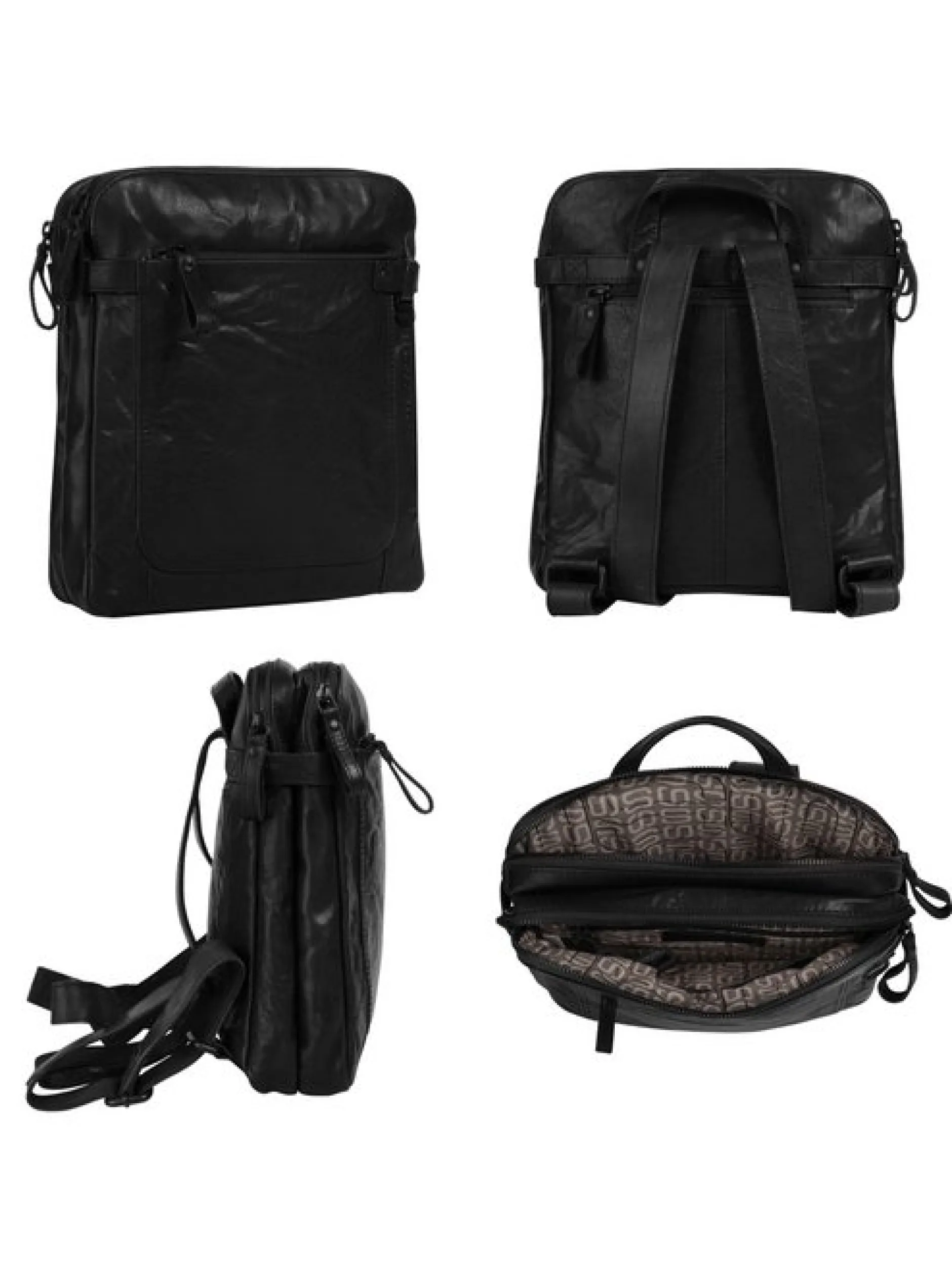 Spikes & Sparrow Damen Rucksack in schwarz