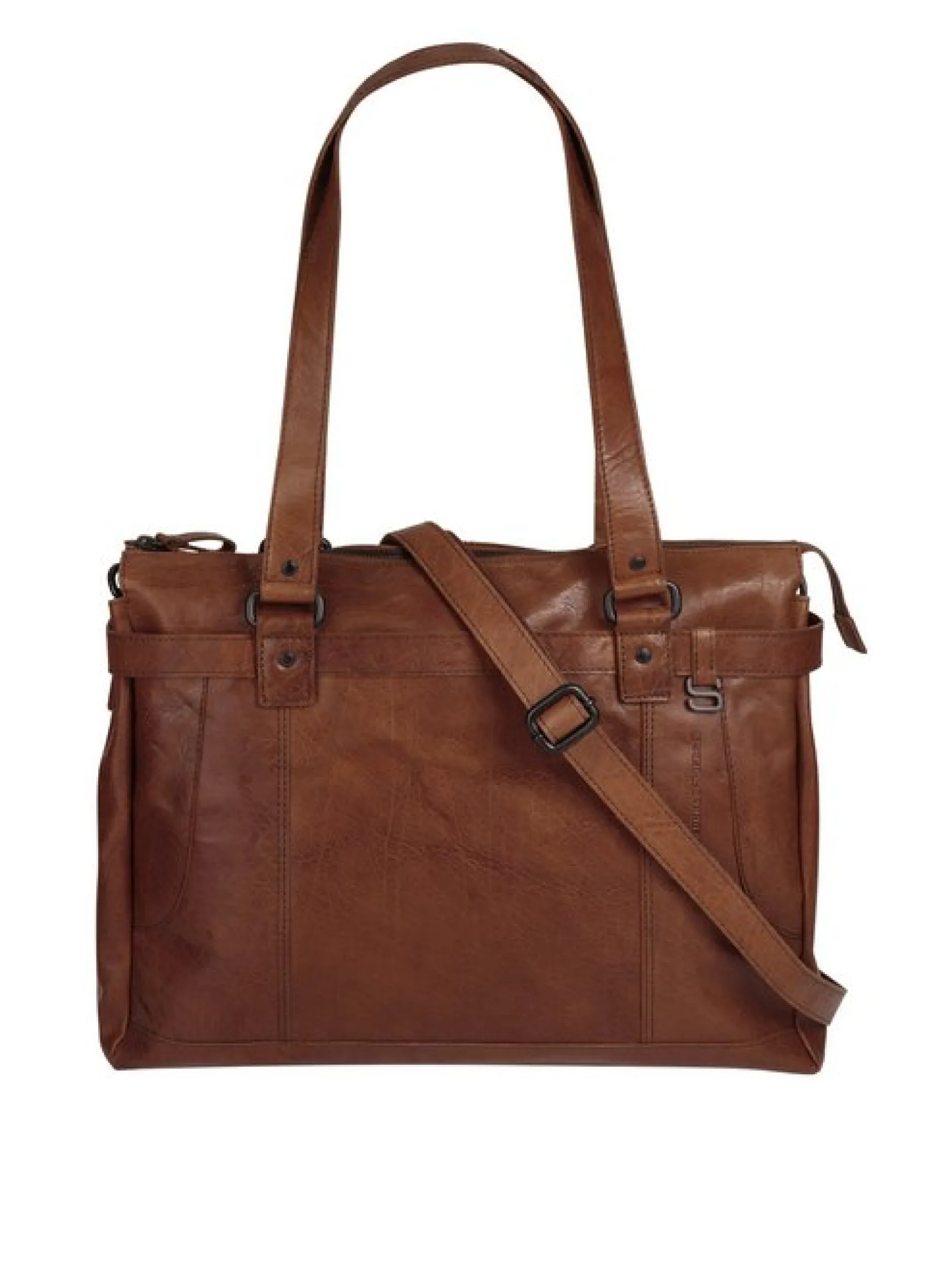 Spikes & Sparrow Damen Shopper in cognac