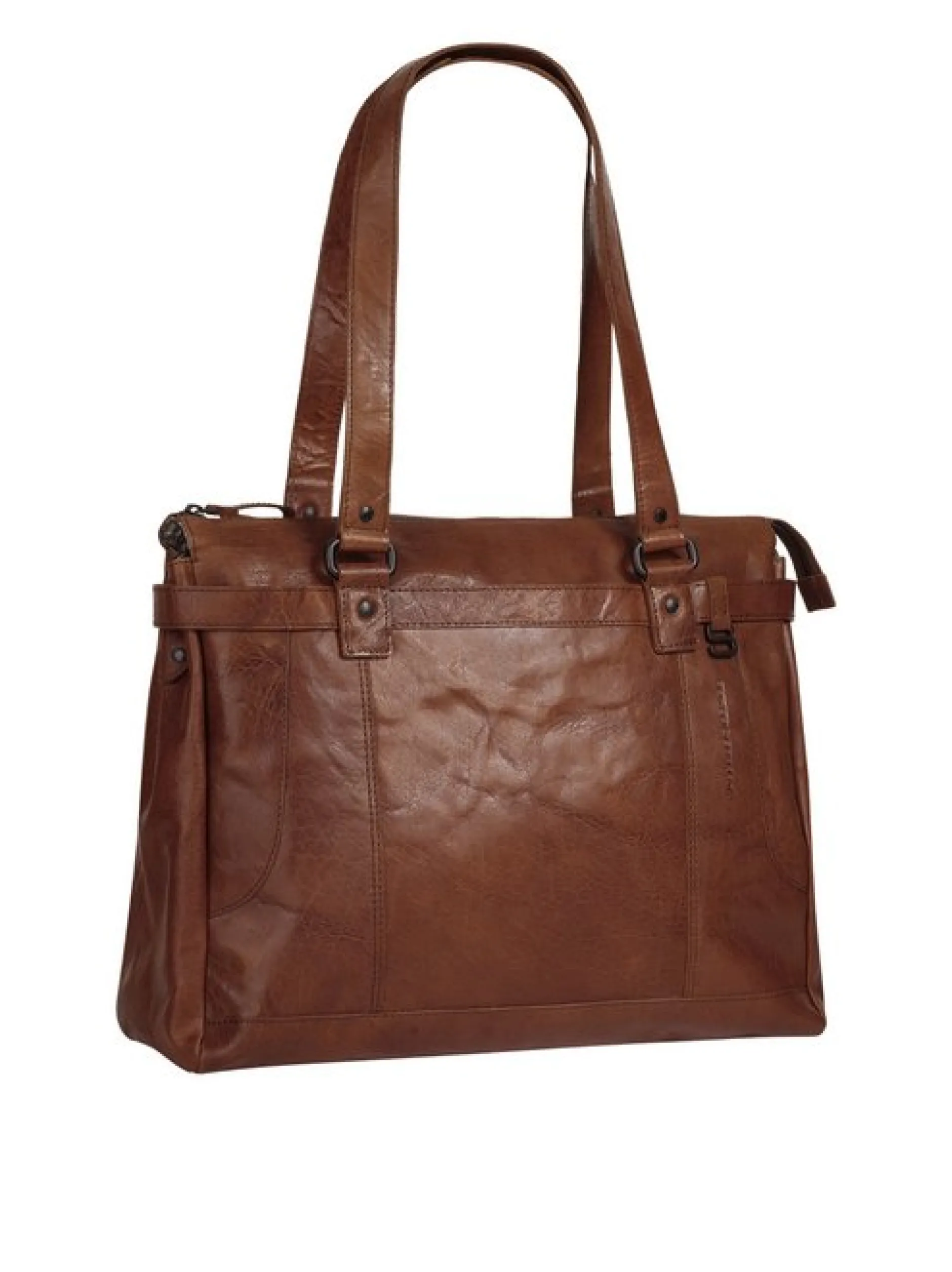 Spikes & Sparrow Damen Shopper in cognac