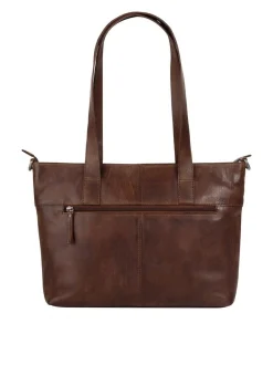 Spikes & Sparrow Damen Shopper in cognac